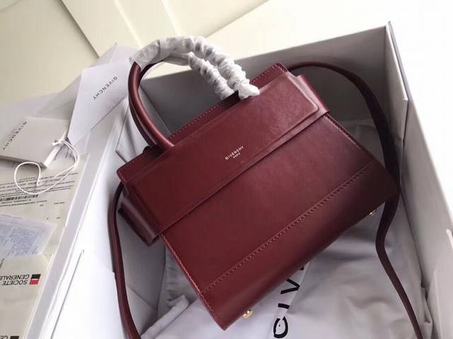 Small French brand Gvc! Horizon plain smooth leather double handles and long sh