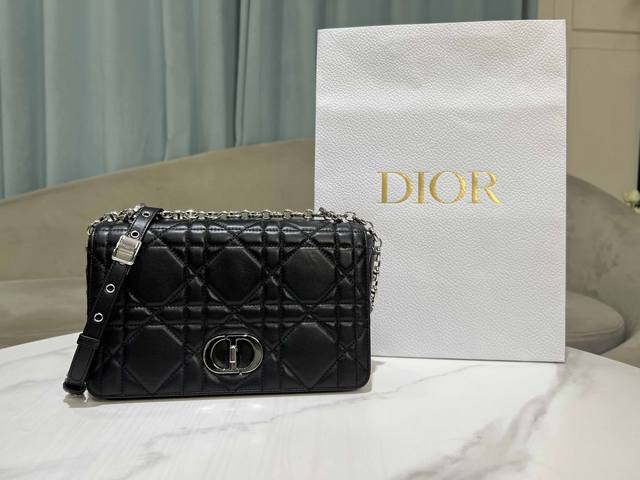 Premium Original Medium [Large Raglan] Black with Silver Buckle This Soft Dior