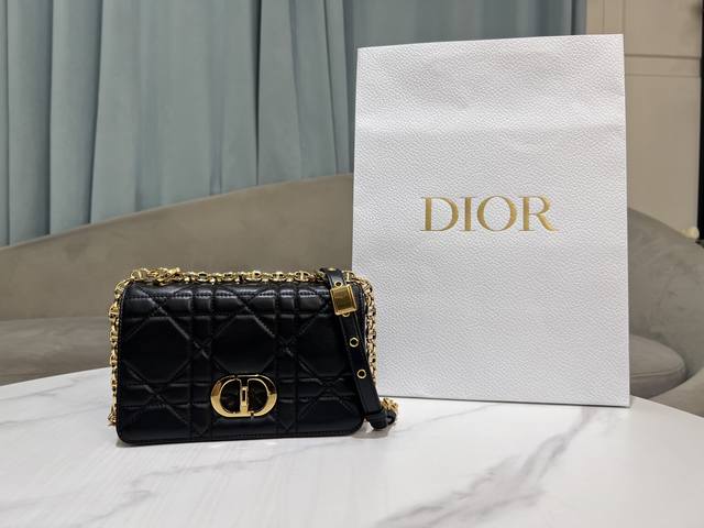 Top-of-the-line Original Small [Large Cane Check] Black . This Soft Dior Caro