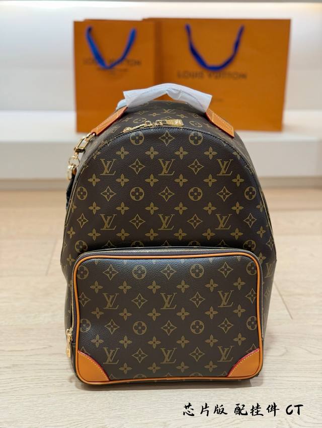 Lv Men's Autumn and Winter 25 Main Series Exploration Backpack Backpack Old Flow