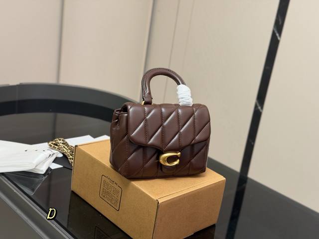 comes with a box Coach's October new product Tabby Top Handle Nappa sheepskin T