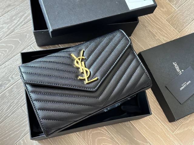 Upgraded version Ysl Woc Caviar Cowhide Chain Envelope Bag, a well-deserved entr