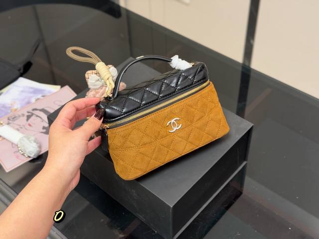 with folding box Chanel colorblock suede box bag Xiaoxiang home another hit Thi
