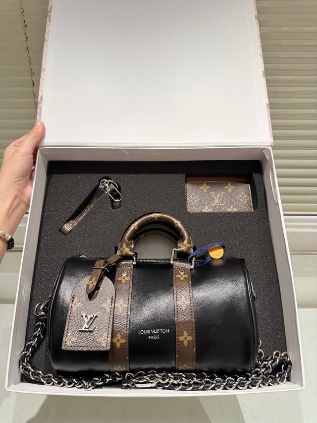 Set Handsome men and cool women! ! Lv Keepall25 Louis Vuitton Keepall 25 Gray L