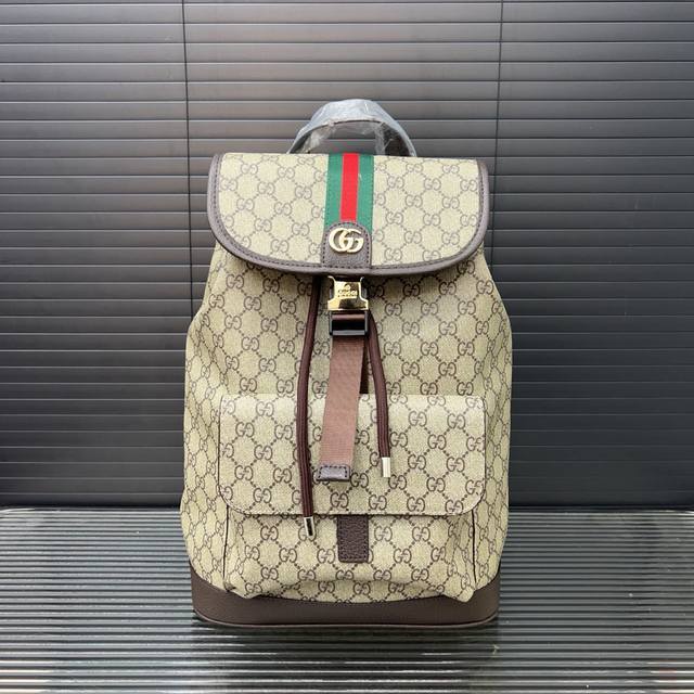 Gucci Gucci printed Double G backpack, unisex, photo taken with original materia