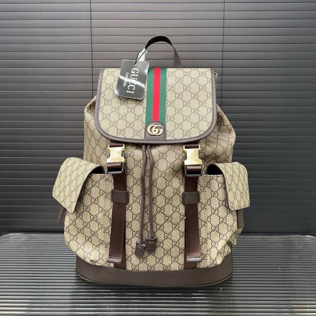 Gucci Gucci printed Double G backpack, unisex, photo taken with original materia