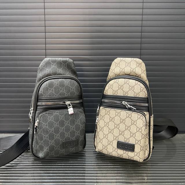 Gucci Gucci printed chest bag crossbody shoulder bag real shot original factory