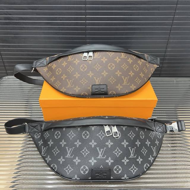 Louisvuitton Discoverv printed waist bag, crossbody chest bag, unisex, real prod