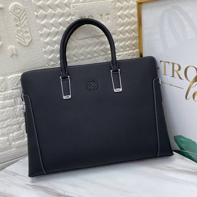 Original goods G home new men's handbag, the fabric is made of imported cowhide