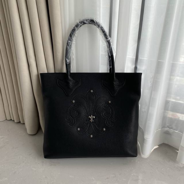 Top-grade original Chrome Hearts counter new shoulder shopping bag, imported lay