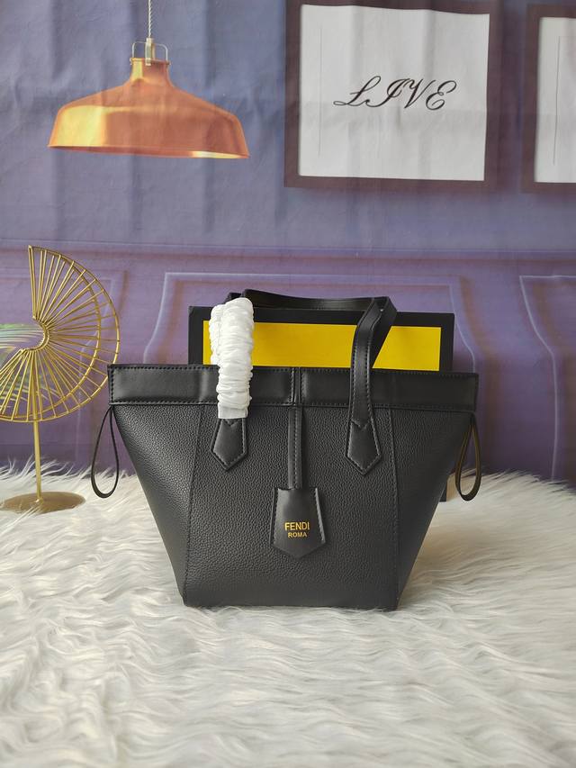 Style No. 8Bs083 Black full grain leather, style bucket bag, equipped with a st