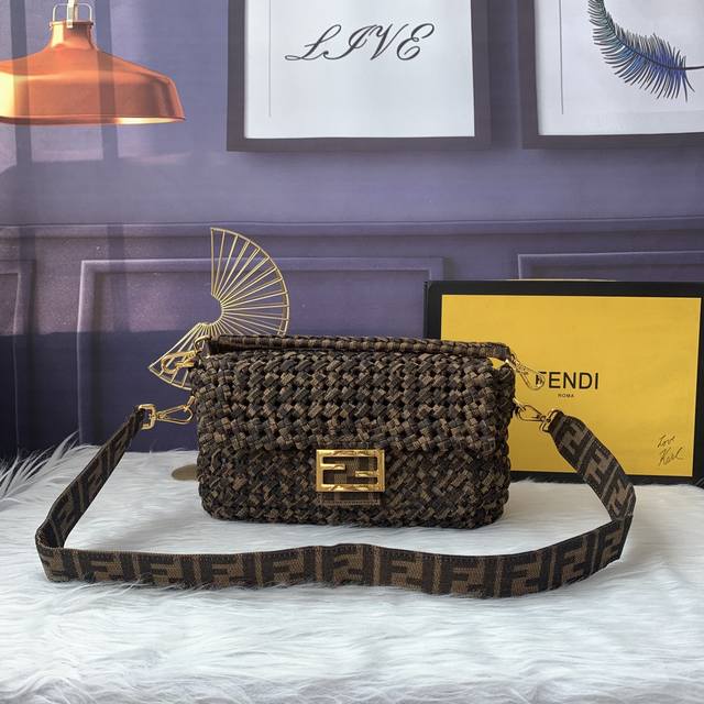 Style No. F8Br603 Woven medium handbag, decorated with front flap, magnetic clo
