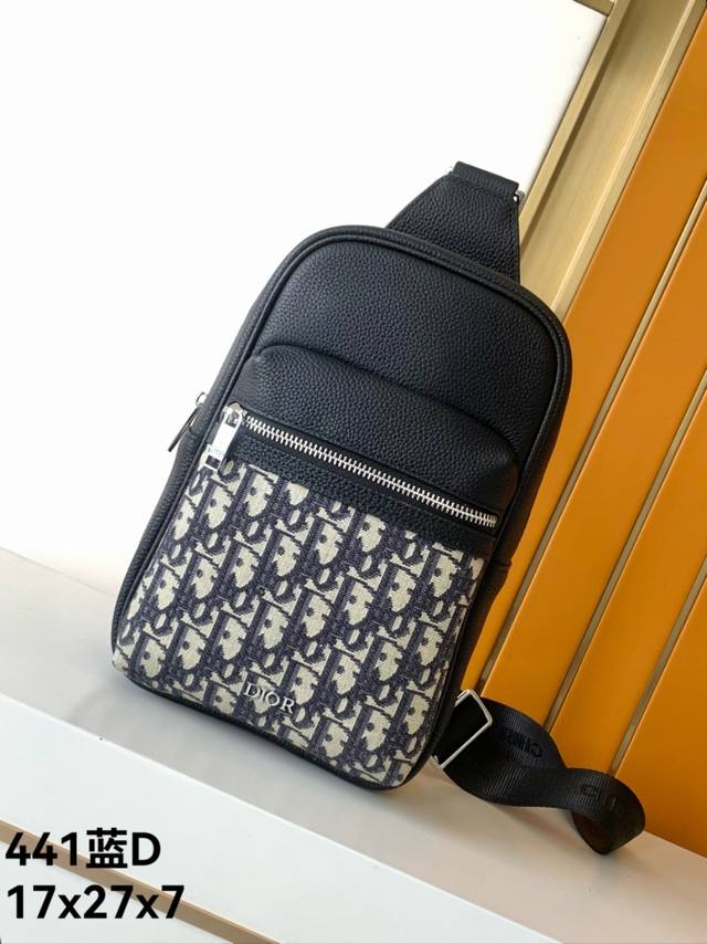 New chest bag: 441# Blue D, top-grade original counter casual and fashionable c