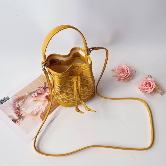 Goyard Mini Bucket Bag. This bucket bag is called Petit Flot, which refers to th