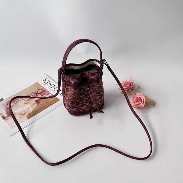 Goyard Mini Bucket Bag. This bucket bag is called Petit Flot, which refers to th