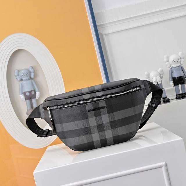 Fully packaged, original Burberry men's chest and waist bag. A perfect replica o