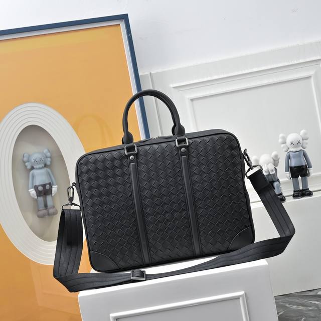 Bv Bottega Veneta's latest upgraded version of the Bv briefcase is available on