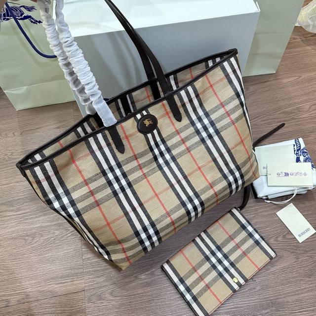 Top-grade original leather new tote bag delivery photo Linen coating material w