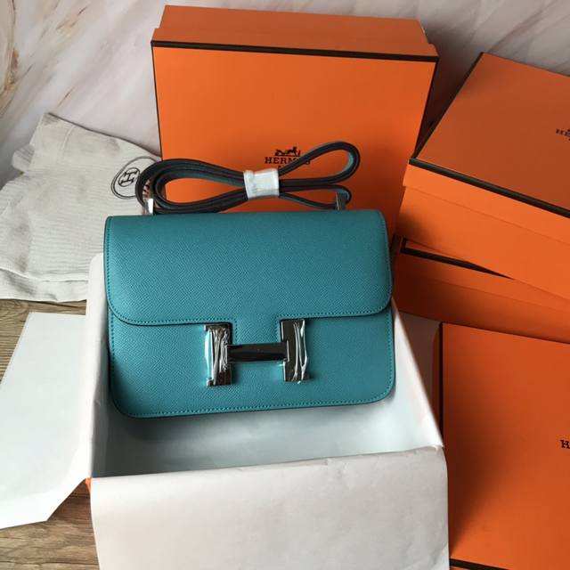comes with a gift box, Constance Kang Kang's 23cm, imported Epsom leather with