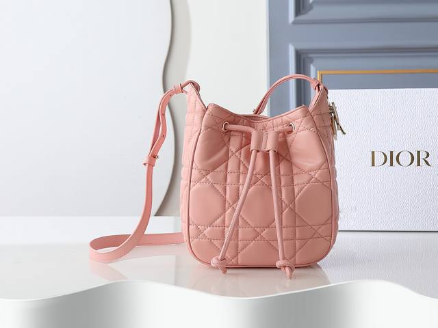 Model No. 2851 Sheepskin Pink Small D-Motion Handbag, stylish and practical buc