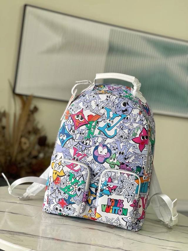 Top-tier original M21846 Multipocket Print Backpack Series. Virgil Abloh's Fall/