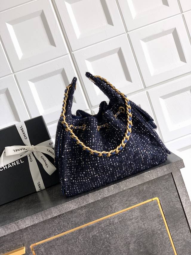 Top-quality original navy blue bag!!! Small size 25A high-end handcrafted ~ Twee