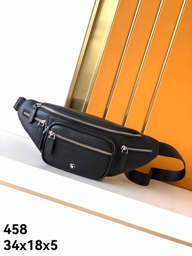 Waist Bag Model: New 458# Top-grade original Wanbao lychee-patterned calfskin, s