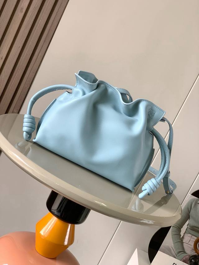 National Day Special Offer Mini 23cm New Nappa Calf Leather Flamenco Handbag. Th