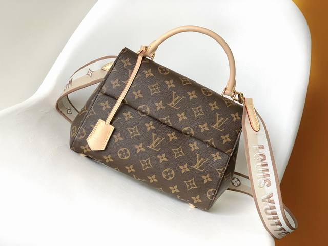 M46372 Top-tier replica Cluny Bb handbag, crafted from classic Monogram canvas,