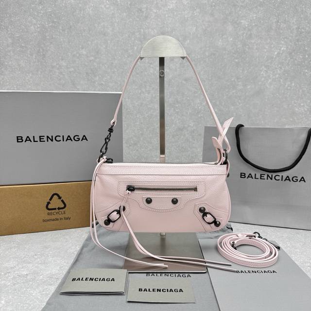 Authentic {Pink} Le City Mini Shoulder Bag. Featuring Ddd's signature biker-styl
