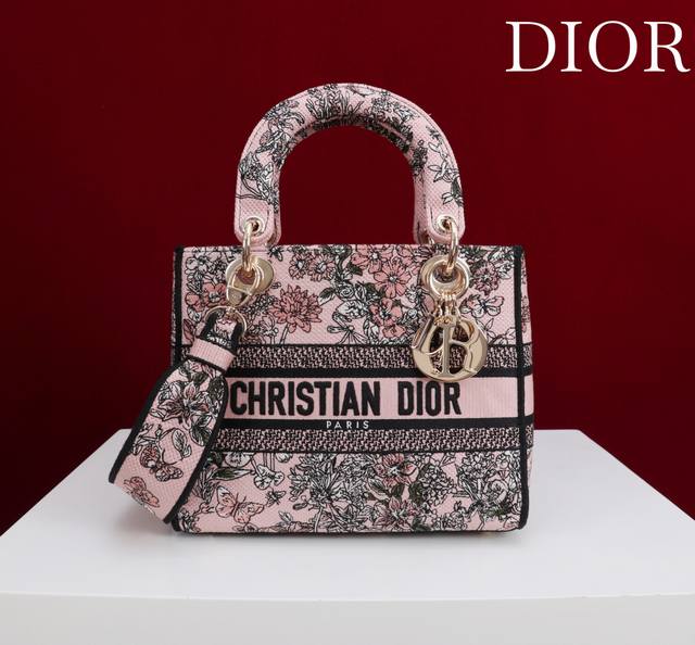 Authentic, high-quality Hundred Garden Pink Five-Quarter Embroidery Lady's lates