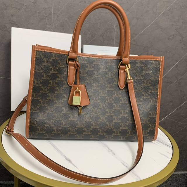 Authentic Celi_Ne Spring/Summer Cabas Tote Bag, Versatile Tote, New Small Size |