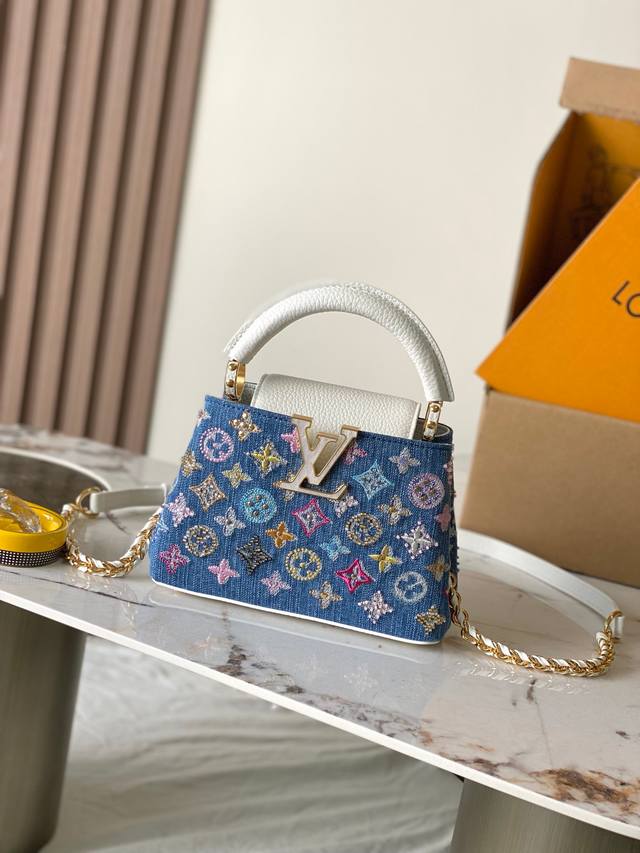 Premium Mb163C Chip Version Original Leather Capucines Mini Handbag Model: M1294