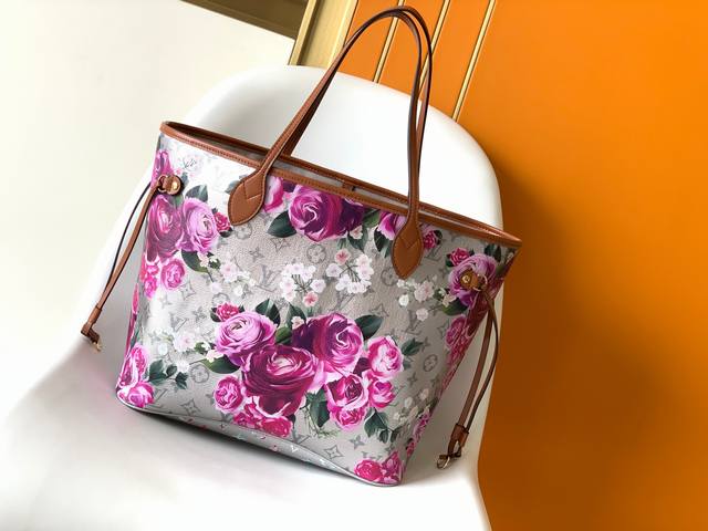 Dynamic Chip M21352 Top Original Exclusive Real Shot New Rose Print Neverfull Me
