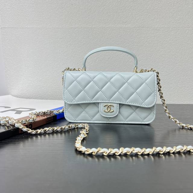 Original Leather 25P New Arrival Mobile Phone Bag Sheepskin Steel Hardware Can b