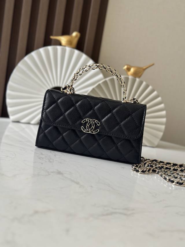 Exclusive release of the chip version in black caviar leather, Chane10 25S new c