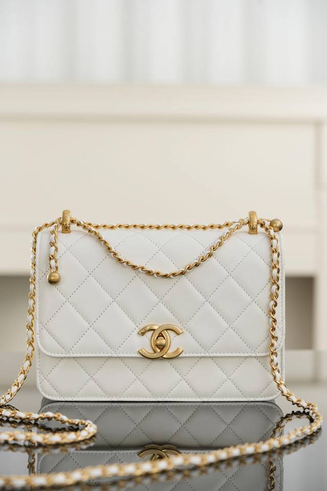 Original Chip Version | Original Calfskin Double Gold Ball White Ddd. Made in Fr