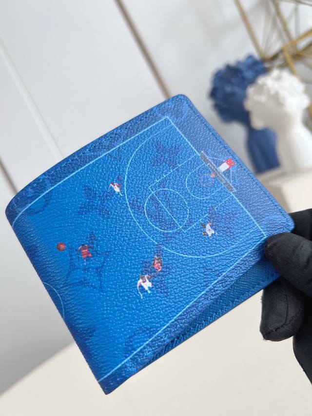 Factory Price P Top-Tier Original M26801 Blue Slender Wallet Made of Monogram Ca