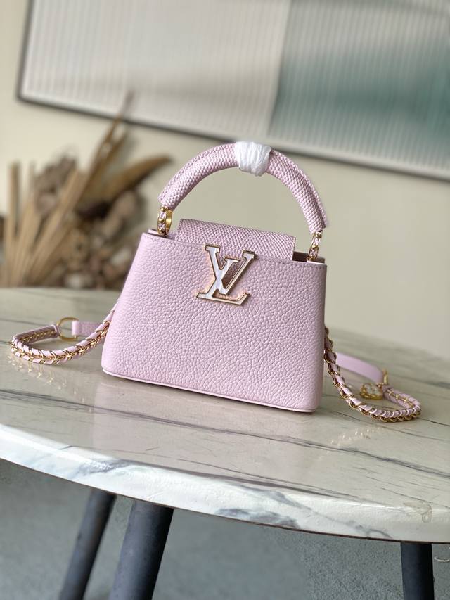 Factory Price P Premium Original Leather M25611 Pink Lizard Mother-of-Pearl Chai