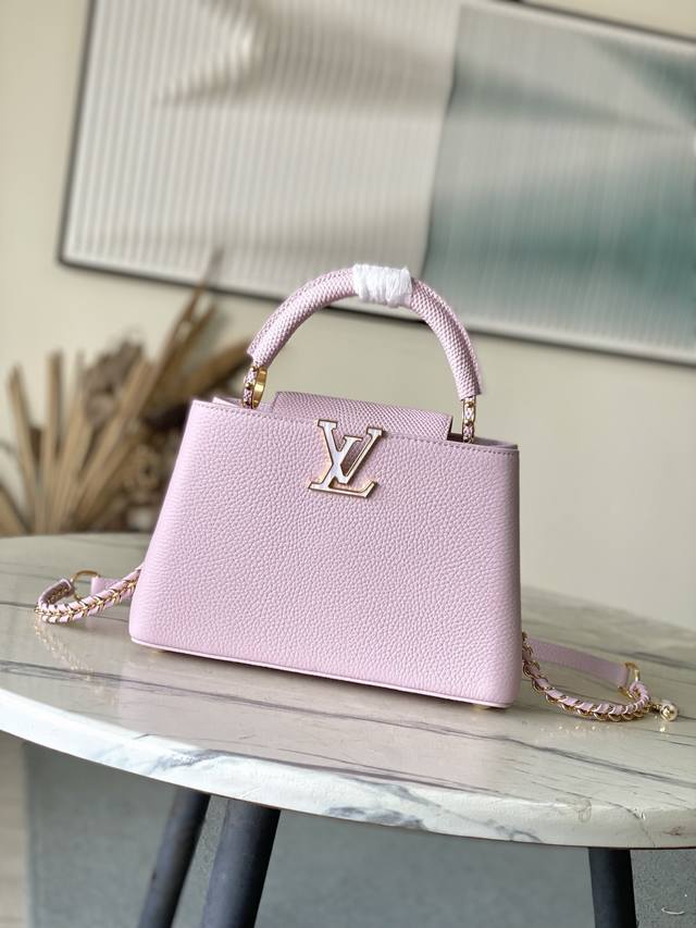 Factory Price P Premium Original Leather M25611 Pink Lizard Mother-of-Pearl Chai