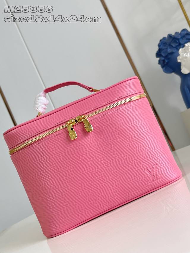 Factory Price P Top-Tier Original M25856 Pink Nice Bb Cosmetic Bag. This Nice Bb