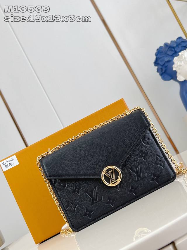 Factory Price P Top-Tier Original M13569 Black This Wallet On Chain Rosy combine