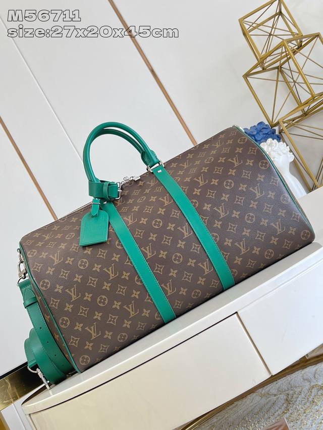 Factory Price P Top-Tier Original M56711 Dark Green Keepall Bandouli