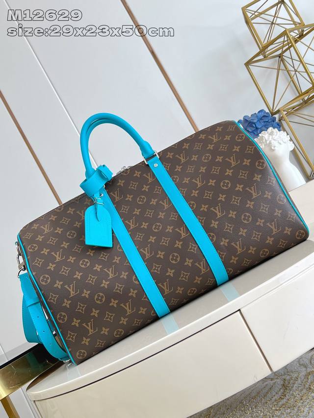 Factory Price P Top-Tier Original M12629 Sky Blue Keepall Bandouli