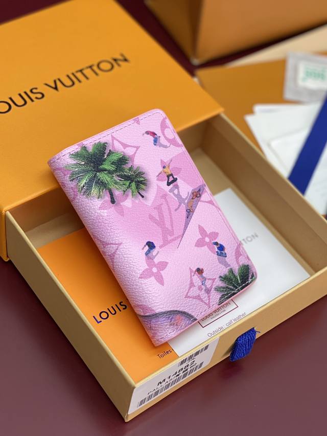 Factory Price P M14882 Card Holder! Ski Pink! Pocket Wallet. This pocket wallet