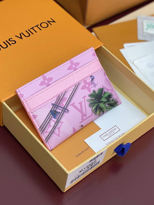 Factory Price P M14862 Card Holder! Ski Pink! Double Card Holder. This Double Ca