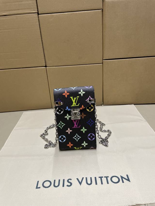 High-quality M14098 black color mobile phone bag, original leather, premium work