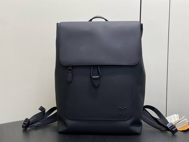 Original Quality M15262 Black Full Leather Business Backpack, Fastline Hx. This