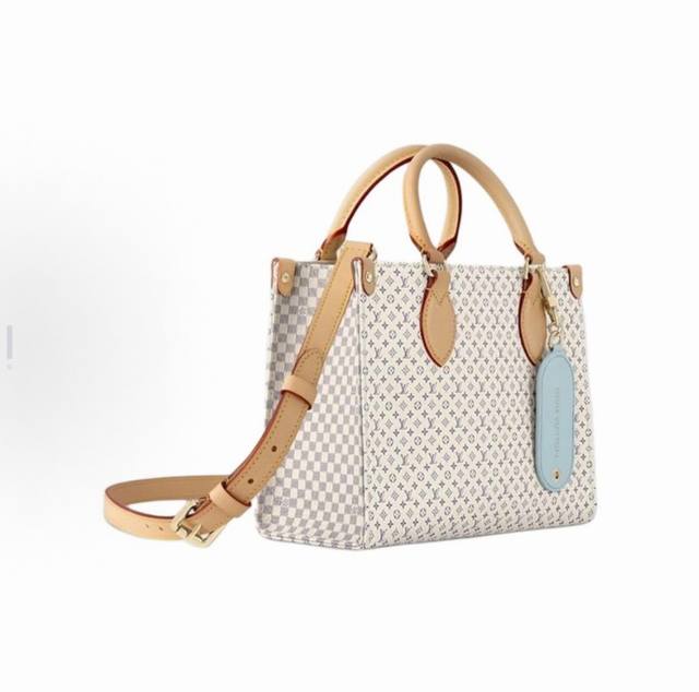 Top-tier original, variable code chip M15138 Onthego Pm handbag M15138 Dune colo