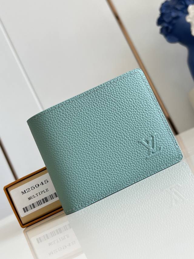 Factory Price P Top-Tier Original M25945 Blue Multiple Wallet. Made of Monogram